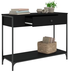 Mesa consola 100x34,5x75 cm derivados de madeira preto