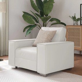 Poltrona vidaXL Branca 59 cm em Pela Sintética