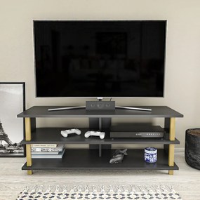 Móvel para TV Pueblo – Dourado e Antracite – 120x44,6x47,4 cm