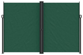 Toldo lateral retrátil 220x1000 cm verde-escuro