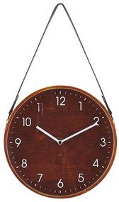 Relógio de parede castanho ø 26 cm RENENS Beliani