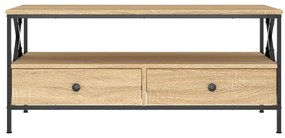Mesa de centro 100x51x45 cm derivados madeira carvalho sonoma