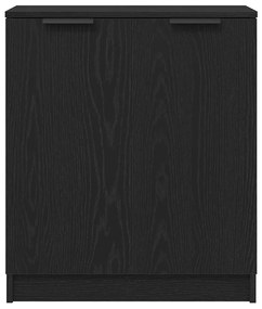 Sideboard vidaXL Preto Carvalho 60x30x70 cm Madeira de Engenharia
