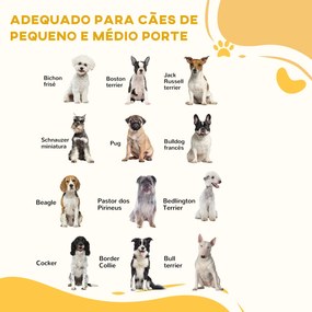 PawHut Barreira para Cães de Madeira Barreira para Animais de Estimaçã