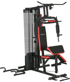 Máquina Multi Estação Ajustável com Placas de Peso de 45 kg - HomeGym