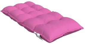 Almofadões cadeira encosto baixo 2 pcs tecido oxford rosa