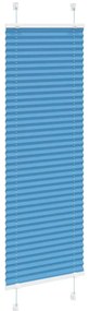 Plissado Cego Azul 40x150 cm Largura Tecido 39,4 cm Poliéster