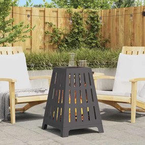 vidaXL Fire Pit Preto 50 x 50 x 70 cm Aço laminado a frio