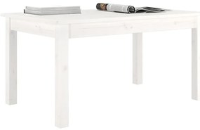 Mesa de centro 80x50x40 cm madeira de pinho maciça branco