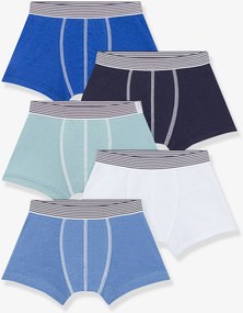 Lote 5 boxers PETIT BATEAU azul