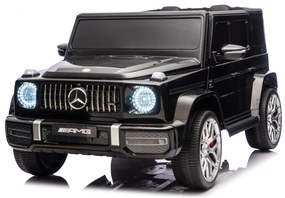 Carro elétrico para crianças Mercedes-Benz G63 AMG 24V, 4x4, 2 Lugares assento couro sintético, Rodas Eva Macias Preto