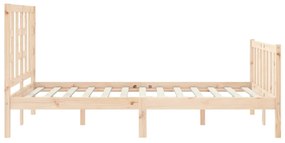 Cama sem colchão 120x200 cm madeira de pinho maciça