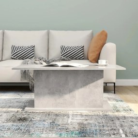 Mesa de centro 102x55,5x40 cm contraplacado cinzento cimento