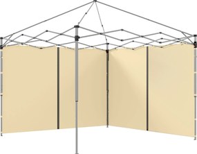Conjunto 2 Painéis laterais de substituição para tendas (ESTRUTURA NÃO INCLUIDA) , para tendas de 3 x 3 ou 3 x 6 m bege