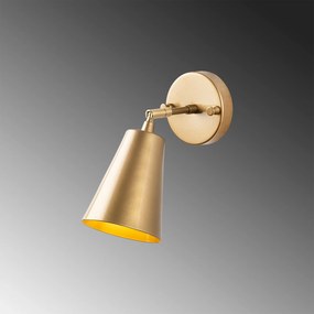 Candeeiro de Parede Evander – Dourado – 10 x 26 x 21 cm