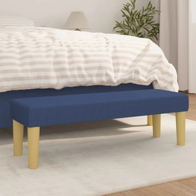 vidaXL Banco 100x30x30 cm tecido azul