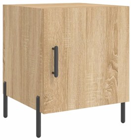 Mesa cabeceira 2pcs 40x40x50cm deriv. madeira carvalho sonoma