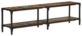 Móvel de TV 150x30x41 cm madeira recuperada maciça
