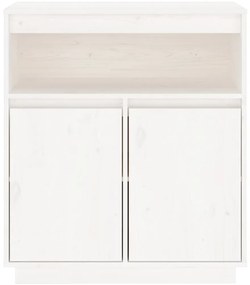 Aparador 70x34x80 cm madeira de pinho maciça branco