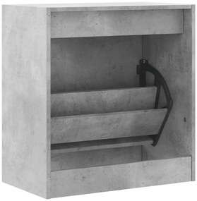 Sapateira 60x34x63,5 cm derivados de madeira cinzento cimento