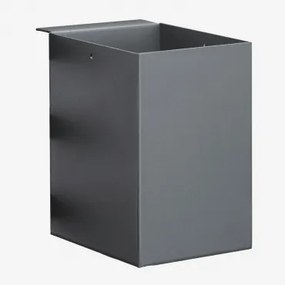 Cesto De Utensílios 15x10 Cm Para Cozinha Modular De Exterior Em Aço Savona Cinza Grafito - Sklum