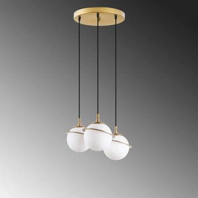 Candeeiro Suspenso Hug – Dourado – 36 x 167 cm