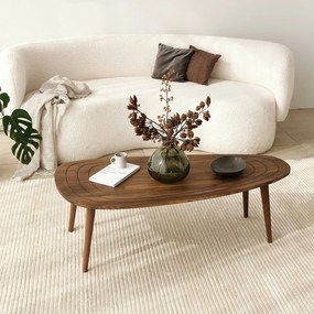 Mesa de Café Sweet - Cor Nogueira - 115x38x50 cm