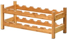 Mesa lateral espaçosa de bambu em formato de Z para sofá com tampo compacto para café