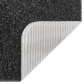 Tapete Shaggy vidaXL com Fundo de Látex Cinza Escuro 200x200 cm
