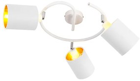 Candeeiro de teto moderno branco 3 luzes - Lofty Moderno