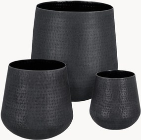 Vasos para exterior artesanais Kenar, conjunto de 3