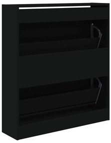 Sapateira 80x21x87,5 cm derivados de madeira preto
