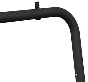 Suporte de Roupa Preto Metal Padrão Colapsável Suporte de Roupa