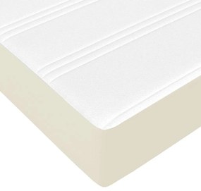 Cama Outros Creme 140 x 190 cm Couro sintético