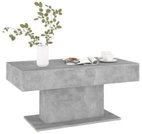 Mesa de centro 96x50x45 cm contraplacado cinzento cimento