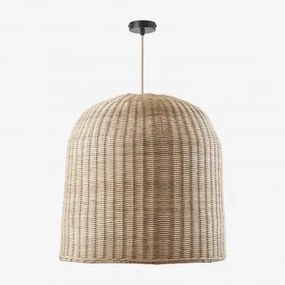 Lâmpada De Teto Suspensa Flandres Natural - Preto & Ø60 Cm - ↑60 Cm Flandes - Sklum