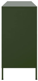Aparador 100,5x39x79 cm aço verde-azeitona
