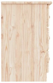 Mesa de cabeceira ALTA 41x35x55,5 cm madeira de pinho maciça