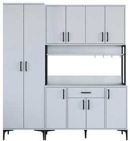 Móvel Multiuso JE133 – Branco – 180 cm x 198,6 cm x 40 cm