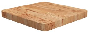 Tampo mesa quadrado 40x40x4 cm carvalho tratado castanho-claro