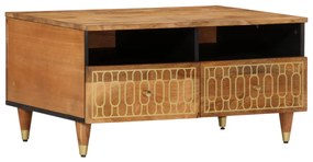 Mesa de centro 80x54x40 cm madeira de mangueira maciça