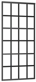 Porta deslizante c/ conj. ferragens 90x205cm vidro ESG preto