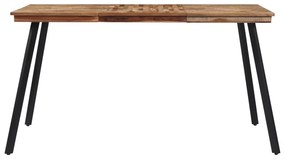 Mesa de jantar 148x97x76 cm madeira de teca maciça