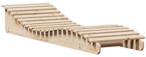 Espreguiçadeiras 2 pcs 205x60x31,5 cm madeira de pinho maciça