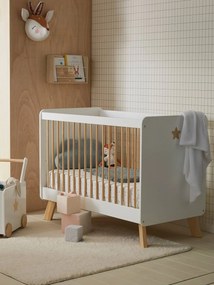 Cama de grades para bebé, linha Ursa Maior branco claro bicolor/multicolo