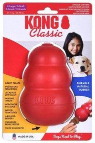Brinquedo para cães Kong Classic Vermelho Borracha Borracha natural