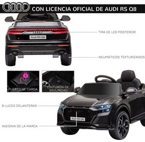 HOMCOM Carro Elétrico Infantil acima de 3 anos Licença Audi RS Q8 com