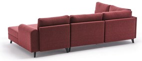 Sofá-Cama de Canto Belen – Vermelho Claret – 300x78x202 cm