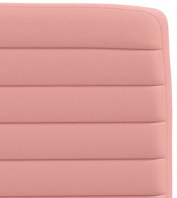Cadeiras de jantar 2 pcs couro artificial rosa