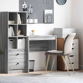 vidaXL Escrivaninha Cinza sonoma Aglomerado de partículas 70 x 40 x 76 cm